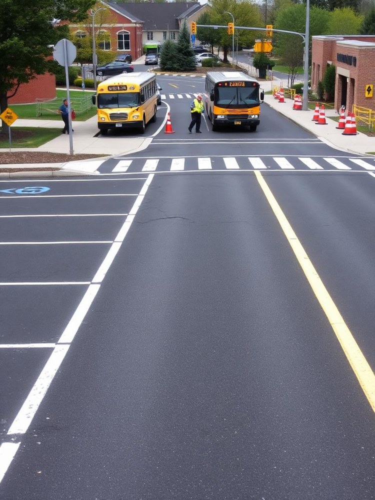 Pavimentación de acceso escolar